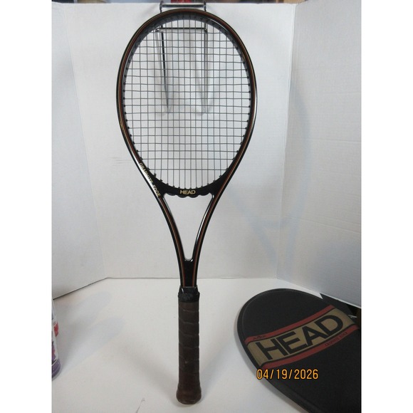 Head Other - AMF Head 4-3/8 L Graphite Edge Tennis Racquet Midsize Black Vintage W/Cover 3101